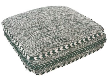 Pouf BIRCH Coton Vert foncé