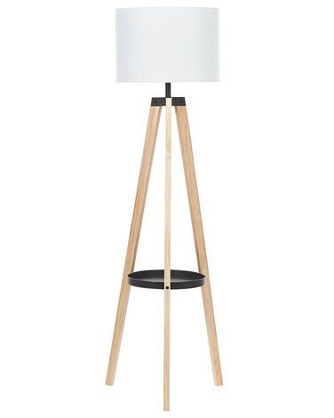 Staande lamp BLUFF Dennenhout Wit