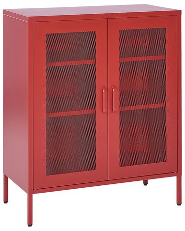 Armoire WAKATIPU Métal Rouge