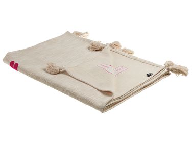 Couverture NANDYAL Coton 130 x 180 cm Beige