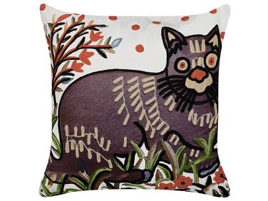 Throw Cushion PHUSRO Cotton 50 x 50 cm Multicolour Animal Pattern