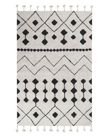 Rug KHEMISSET Off-White 140 x 200 cm Cotton