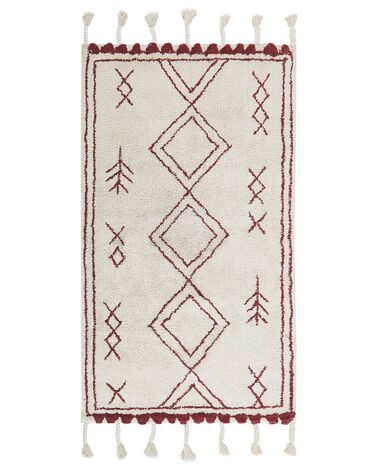 Rug KENITRA Off-White 80 x 150 cm Cotton