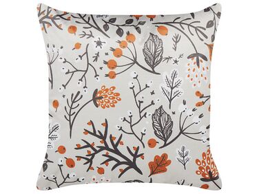 Coussin MONTBRETIA Velours 45 x 45 cm Multicolore Motif de plante