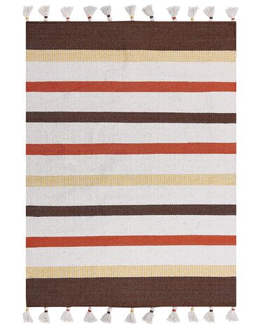 Rug HISARLI Brown 140 x 200 cm Cotton