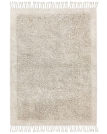 Rug BITLIS Light Beige 140 x 200 cm Cotton