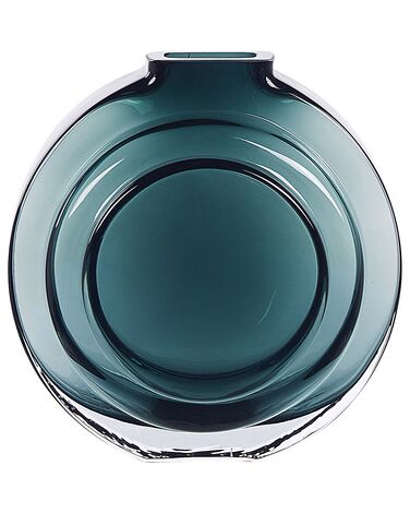 Bloemenvaas KAPELI Glas 15 cm Turquoise