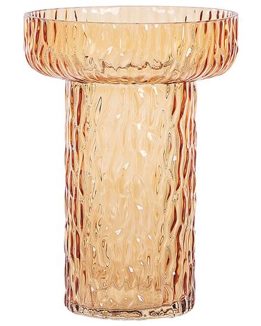Bloemenvaas PLATANIA Glas 20 cm Oranje
