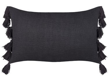 Coussin LYTHRUM Coton 55 x 35 cm Gris foncé Unicolore
