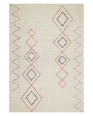 Rug GUWAHATI Beige 140 x 200 cm Cotton