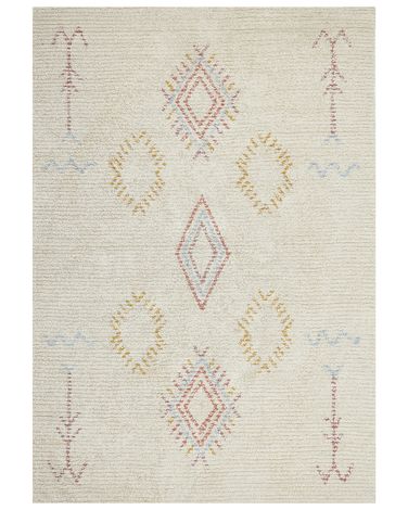 Rug BETTIAH Beige 160 x 230 cm Cotton