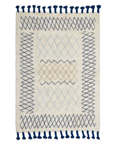 Rug ERZINCAN Beige 140 x 200 cm Cotton