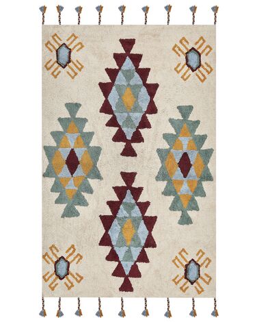 Rug DUZCE Beige 160 x 230 cm Cotton