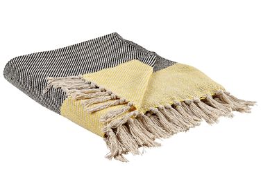 Blanket LAPU Cotton 125 x 150 cm Mustard