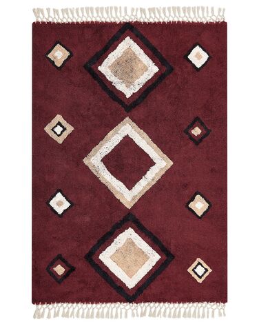 Rug SIIRT Red 160 x 230 cm Cotton