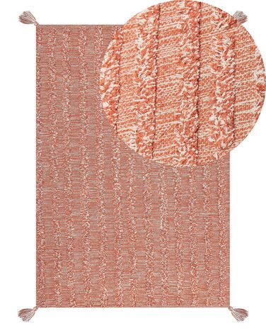 Rug MUGLA Orange 140 x 200 cm Cotton