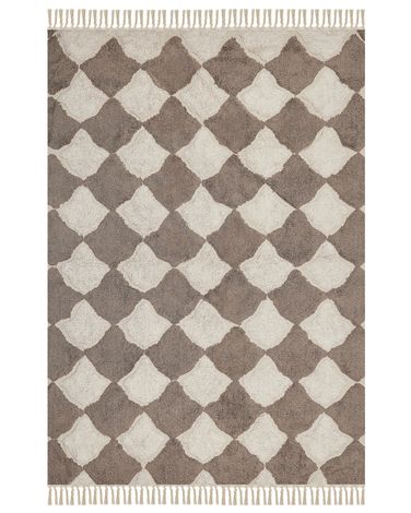Rug SINOP Beige 160 x 230 cm Cotton