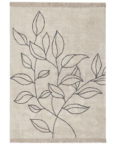 Rug SAZLI Beige 160 x 230 cm Cotton