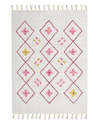 Kids Rug CAVUS White 160 x 230 cm Cotton