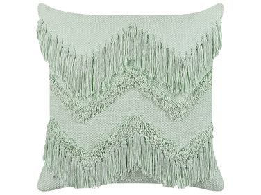 Throw Cushion BACOPA Cotton 45 x 45 cm Green Chevron Pattern