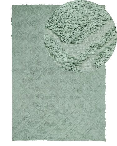 Rug HATAY Light Green 140 x 200 cm Cotton