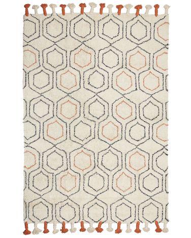 Rug HAJIPUR Beige 160 x 230 cm Cotton