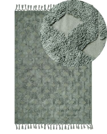 Rug KARS Green 140 x 200 cm Cotton