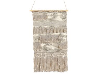 Suspension murale en tissu GUJRAT Coton 102 cm Beige
