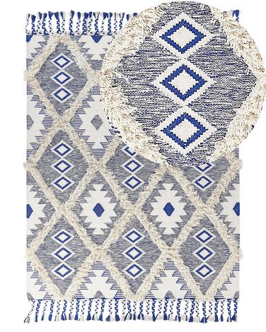 Rug MANAVGAT Light Beige 140 x 200 cm Cotton