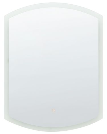 LED badkamerspiegel BEZIERS 60 cm 78 cm Zilver