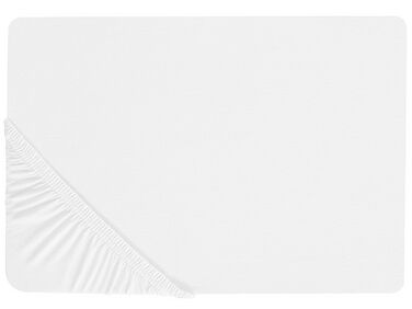 Drap housse JANBU Coton 90 x 200 cm Blanc