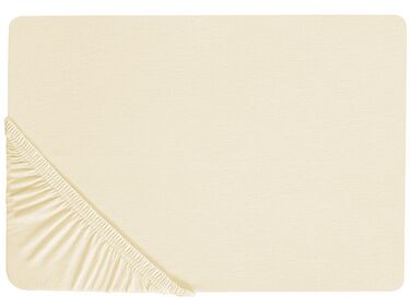 Drap housse JANBU Coton 90 x 200 cm Jaune