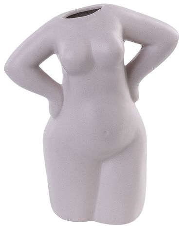 Bloemenvaas KILKIS Keramiek 24 cm Beige