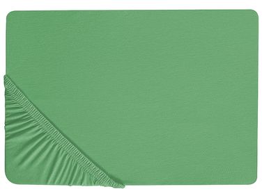 Drap housse JANBU Coton 180 x 200 cm Vert