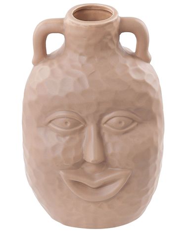 Bloemenvaas VERIA Keramiek 26 cm Zandbeige