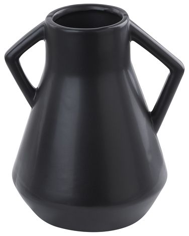 Bloemenvaas FERMI Keramiek 20 cm Zwart