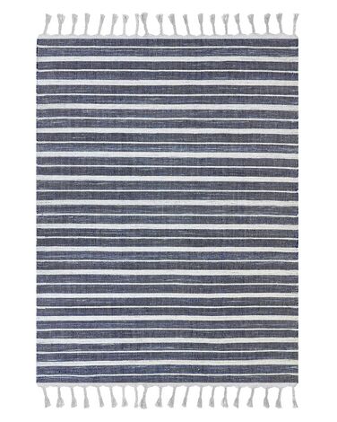 Rug BADEMLI Dark Blue 140 x 200 cm