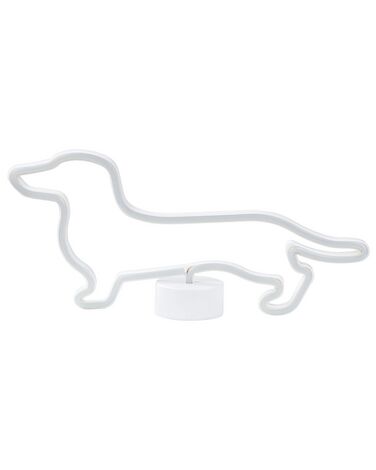 LED Neon Sign Dog FRANCIS Blue