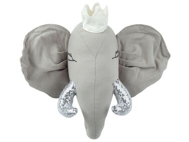 Décoration murale pour enfants Éléphant TANTOR Coton 33 cm Gris