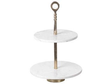 Cake Stand TARUM Stone White Marble