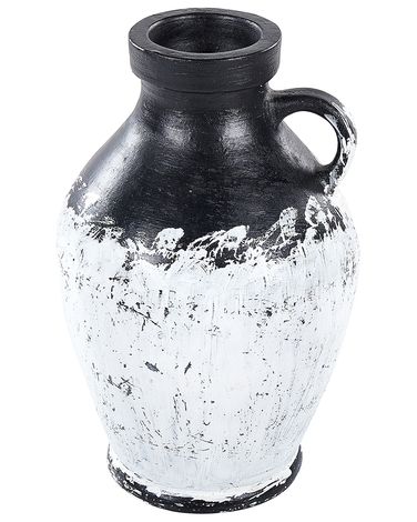Decoratieve vaas MASSALIA Keramiek 33 cm Wit