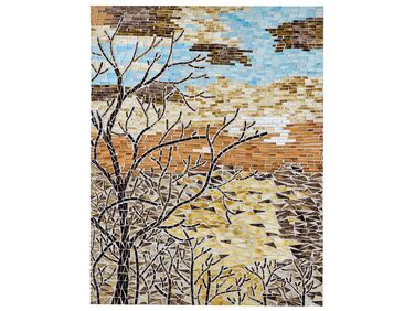 Décoration murale TAMIANG Verre 80 cm Multicolore