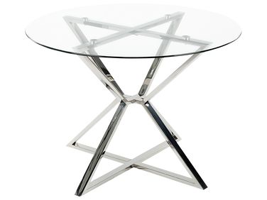 Eettafel BOSCO Zilver 105 cm 105 cm Veiligheidsglas
