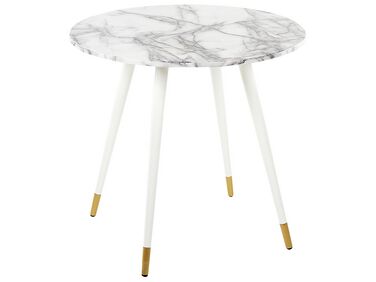 Eettafel GUTIERE Wit marmer 80 cm 80 cm