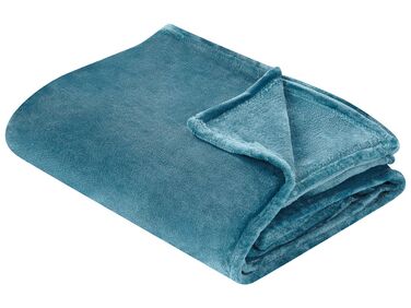 Plaid BAYBURT 150 x 200 cm Blauw