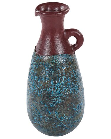 Decoratieve vaas VELIA Keramiek 40 cm Blauw