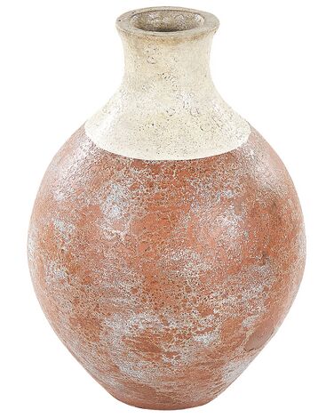 Decoratieve vaas BURSA Keramiek 37 cm Lichtbruin