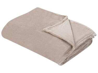 Plaid BAYBURT 150 x 200 cm Beige