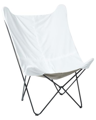 Fauteuil NYBRO Fluweel Wit