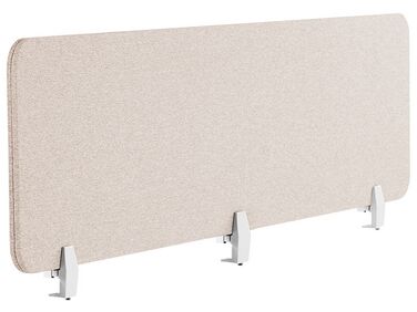 Desk Screen WALLY 180 x 40 cm Beige